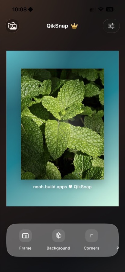 QikSnap App Screen 2
